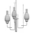 Italian Stilnovo Antique Chandelier 3D model small image 2