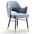 Modern Koni Dining Chair Render 3D model small image 2