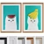 Cat Portrait Picture Frame Set 3D model small image 1