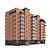 Urban Apartment Complex 3D model small image 1