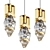 Sleek Bastian Pendant Light 3D model small image 1