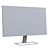 HP 24F White Monitor Render 3D model small image 3