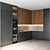  Modern Kitchen Setup with Miele & Brizo 3D model small image 7