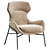 Sleek Brera Armchair, Modern Design 3D model small image 1