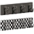 Rugged Chic Coat Hook Organizer 3D model small image 3