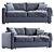 Modern AMSTERDAM Sofa Design 3D model small image 1