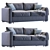 Modern AMSTERDAM Sofa Design 3D model small image 2