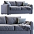 Modern AMSTERDAM Sofa Design 3D model small image 3