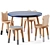 Modern Kids Table and Chairs 3D model small image 1