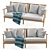 Modern Italian Design Levante Sofa 3D model small image 2