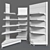 Corner Shelving Units Set 3D model small image 5