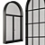  Contemporary Black Arched Windows 3D model small image 3