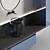 Modern Glass Bathroom Vanity Set 3D model small image 4