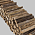 Modern Firewood Decor Pack 3D model small image 4