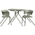 Soriano Garden Bistro Set-Grey 3D model small image 1