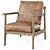 Cody Leather Armchair, Pottery Barn 3D model small image 1