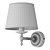 Neoclassical Conical Shade Wall Lamp 3D model small image 3