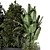 Concrete Pot Outdoor Plant Set 3D model small image 4