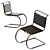 Modern Thonet S553 Chair Design 3D model small image 5