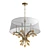 Golden Teak Crystal Chandelier Synergy 3D model small image 3