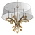 Golden Teak Crystal Chandelier Synergy 3D model small image 5