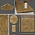 Thatched Roof Set Construction Kit 3D model small image 1