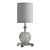 Elegant Ceramic Crystal Buffet Lamp 3D model small image 1