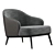 Modern Armchair with Elegant Design 3D model small image 1