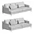 Elegant Bellport Sofa by Poliform 3D model small image 3