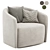 Mila Swivel Armchair - Elegant Comfort 3D model small image 1