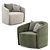 Mila Swivel Armchair - Elegant Comfort 3D model small image 4