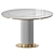 Modern Marble Round Dining Table 3D model small image 1