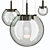 Smoky Glass Pendant Light 3D model small image 1