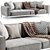 Sleek Flexform Romeo 3D Sofa 3D model small image 1