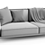 Sleek Flexform Romeo 3D Sofa 3D model small image 6