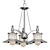 Brushed Nickel Chandelier - England 3 3D model small image 1