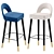 Modern Bronte Bar Stool Set 3D model small image 2