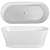 Sleek Solid Surface Freestanding Bathtub 3D model small image 1