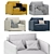 Modern Scandinavian Style Armchair 3D model small image 7