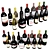  Diverse Wine Collection Set 3D model small image 1