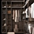 Modern Style Wardrobe Composition 3D model small image 2