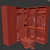 Modern Style Wardrobe Composition 3D model small image 6