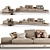 B&B Italia Sofa: Dock High 3D model small image 1