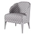 Baker Luxe Sophie Chair Smooth 3D model small image 5