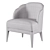 Baker Luxe Sophie Chair Smooth 3D model small image 6