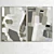 Plaster Dual Photo Frame 171 3D model small image 2