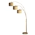 Sleek Bowery 3-Arm Arc Lamp 3D model small image 1