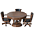 Centennial Game Table Chair Set 3D model small image 3