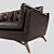 Vintage Charm Premium Leather Sofa 3D model small image 4