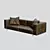 Heritage Divan - Premium Leather Sofa 3D model small image 2